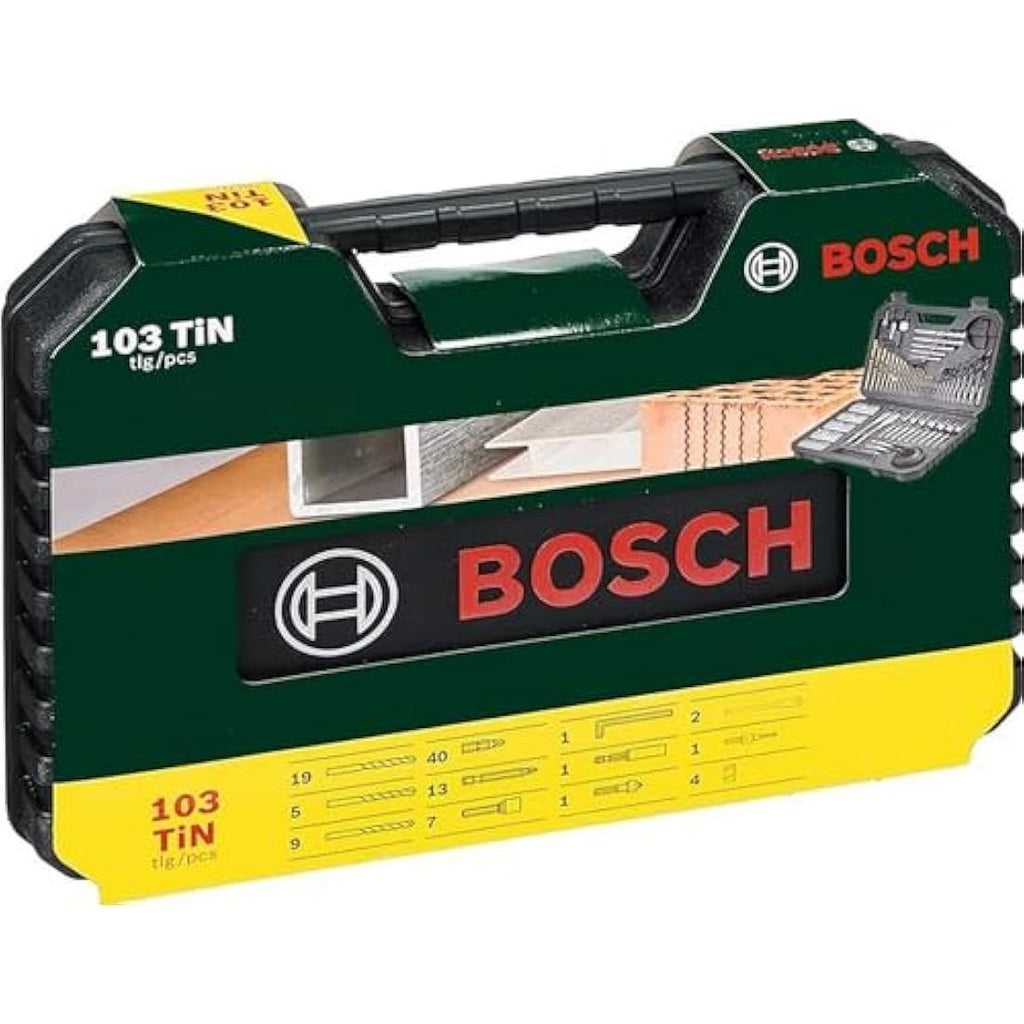 Bosch V-Line 103-Piece Titanium Drill and Screwdriver Bit Set for DIY