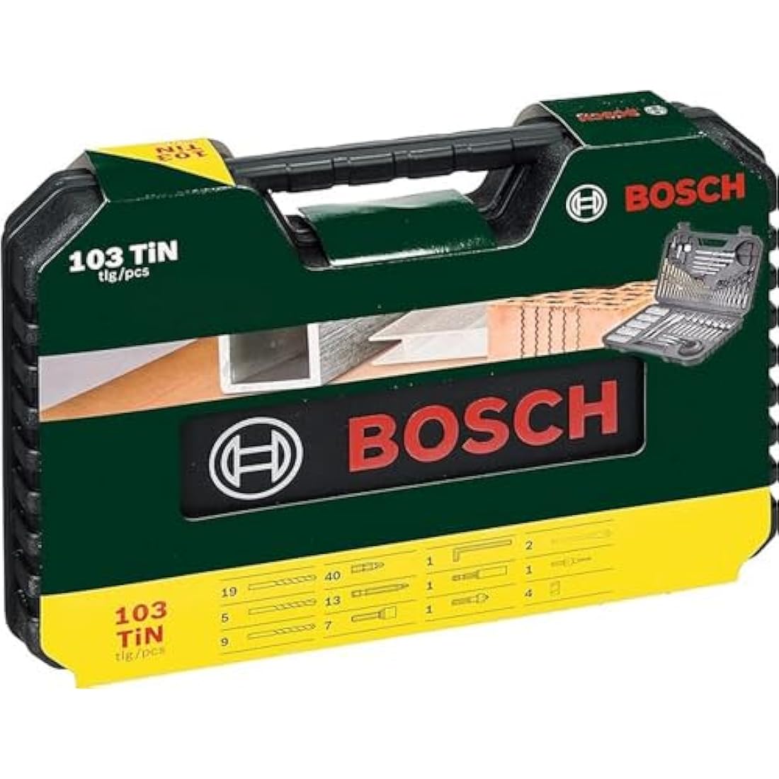 Bosch V-Line 103-Piece Titanium Drill and Screwdriver Bit Set for DIY