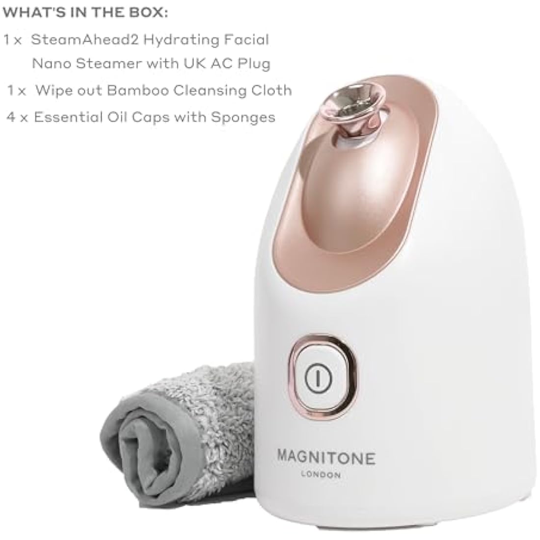 MAGNITONE SteamAhead2 Nano Facial Steamer | Deep Pore Cleansing Spa