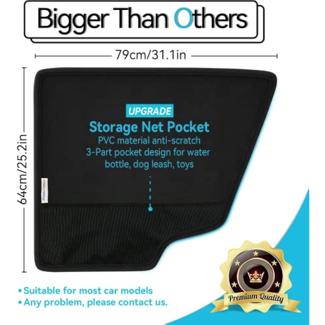 Durapower Dog Car Door Protector | 2 Pack Waterproof 600D Scratch Guard