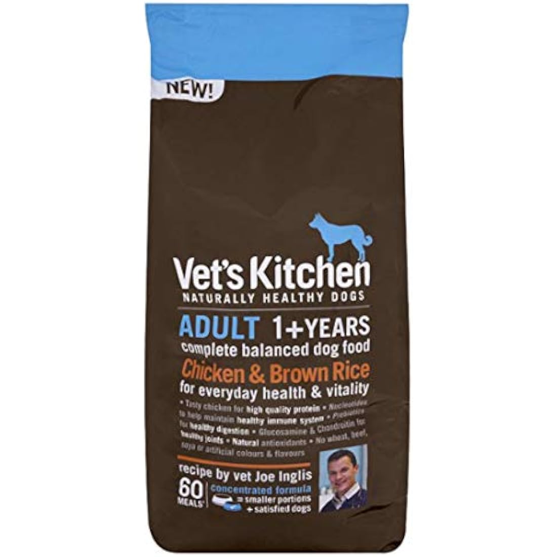 Vet's Kitchen Adult Dog Food - Chicken & Brown Rice - Hypoallergenic 7.5kg