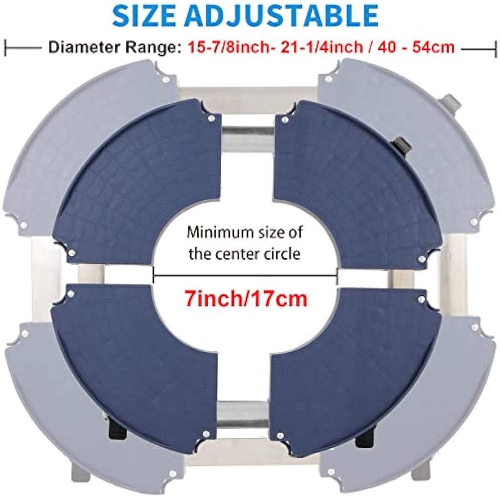 WEIBIDA Heavy Duty Plant Caddy with Wheels | Adjustable 15-21 Inch Dolly
