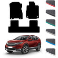Honda CR-V 2012-2018 Rubber Floor Mats – All-Weather Red Edging