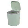 Gitany Push-button Mini Desktop Dustbin with lid, Small Trash Bin Green - image 1