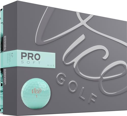 Vice Golf Pro Soft Hue Blue Light - 3-Piece Urethane Golf Balls