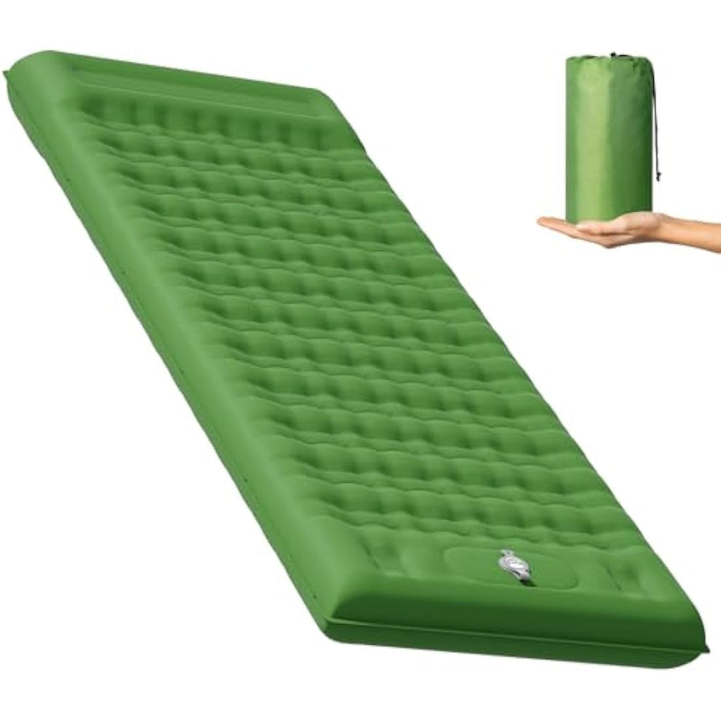 MAMBAKOTR Camping Sleeping Pad – Extra Thick Inflatable Mattress with Pump