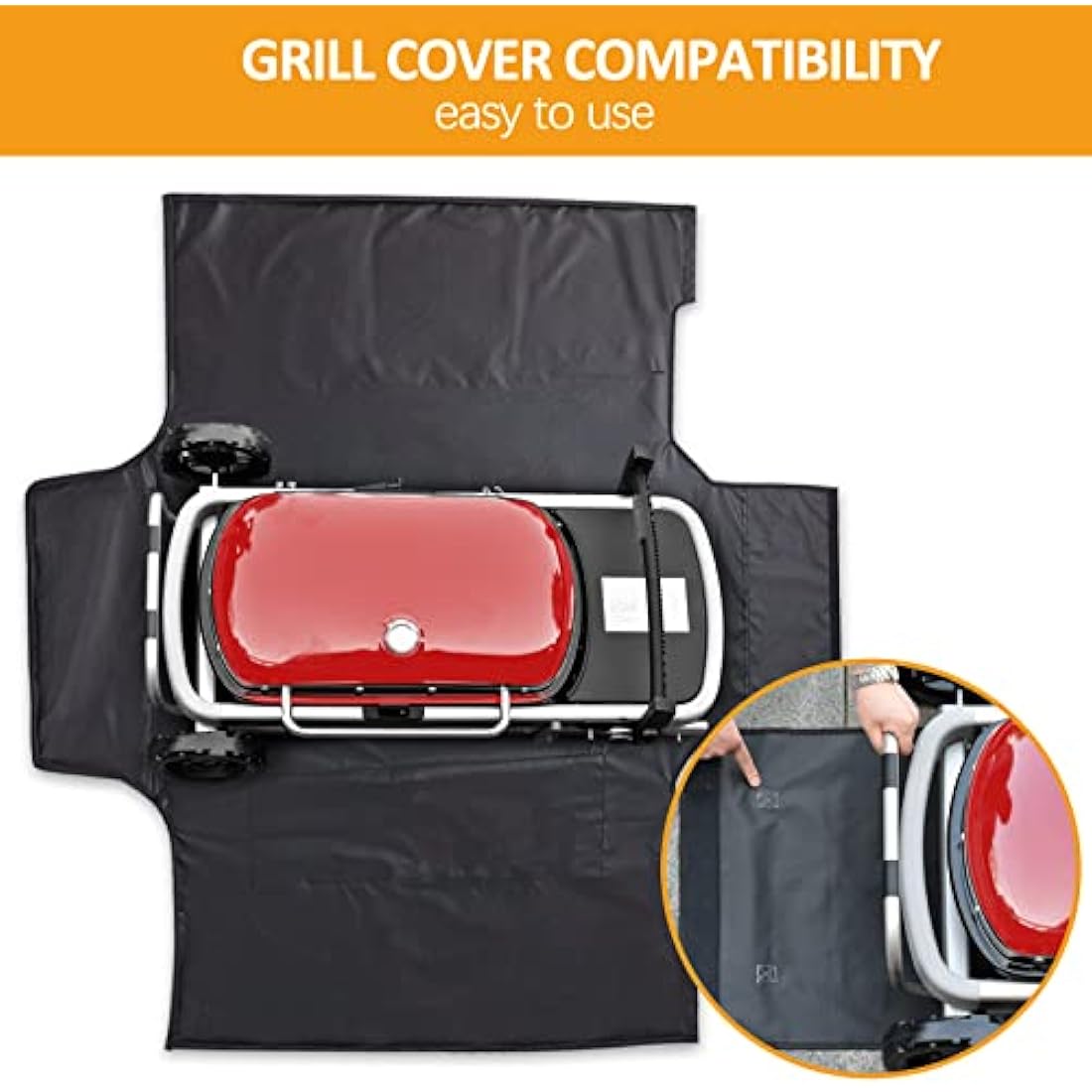 Jolof Store Grill Cover for Weber Traveler – Waterproof 600D Oxford Bag