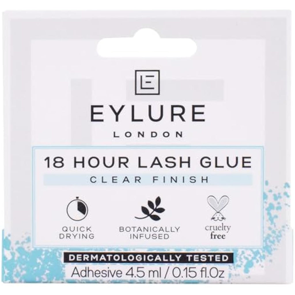 Eylure 18 Hour Lash Glue – Clear Latex-Free Eyelash Adhesive, 4.5ml