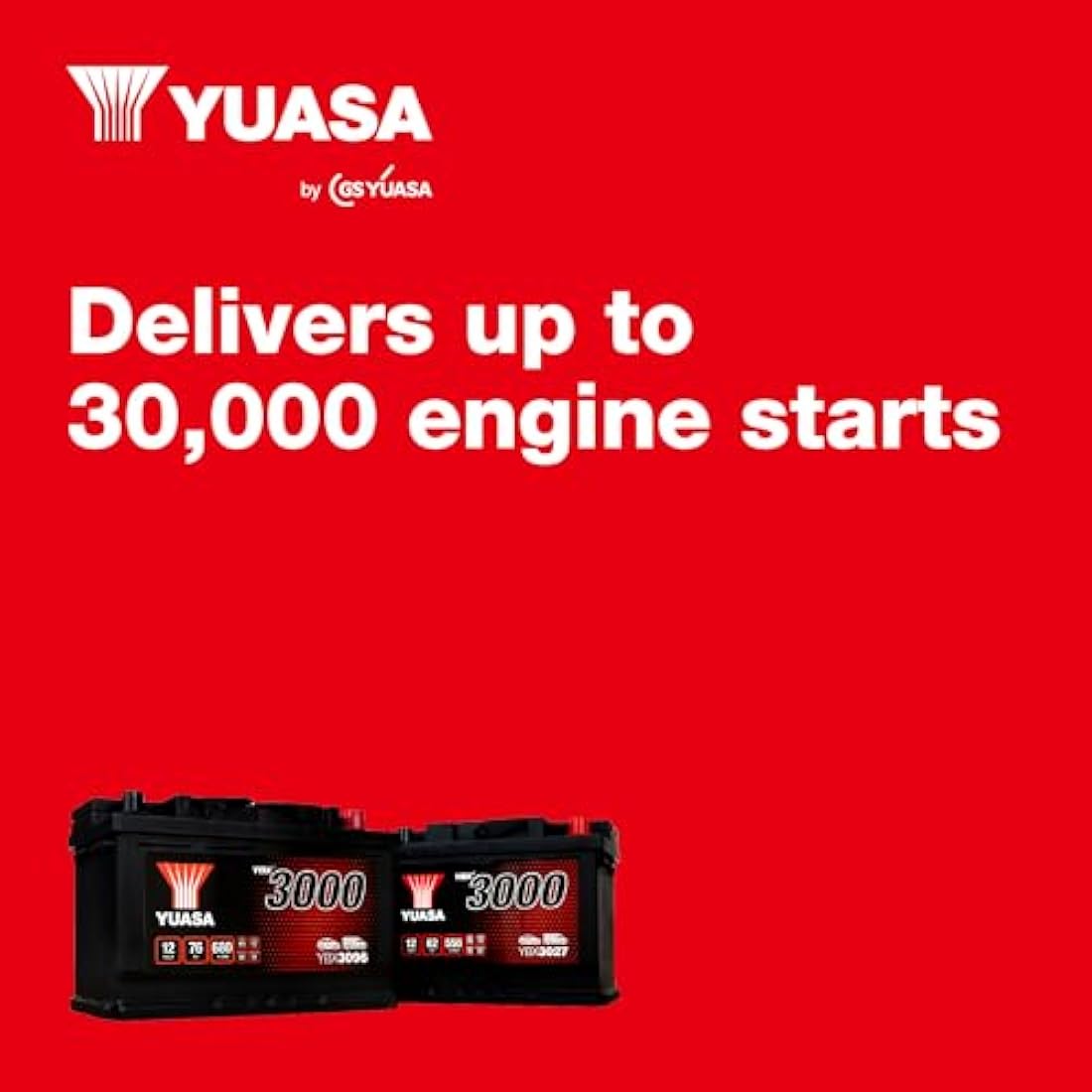 Yuasa YBX3075 12V 60Ah 550CCA Maintenance Free Car Battery