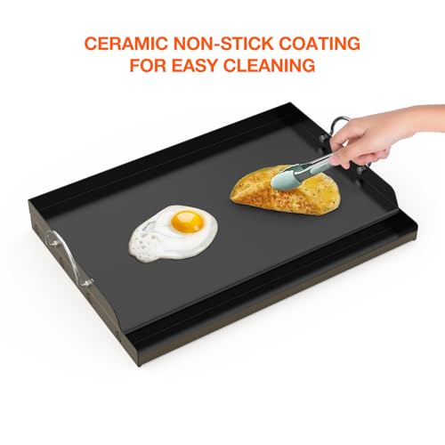 Onlyfire Non-Stick Ceramic Griddle Plancha for BBQ Gas & Charcoal Grills