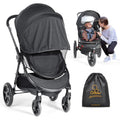 Orzbow Universal Pram Mosquito Net | UPF 50+ Sun Shade & Mesh Cover
