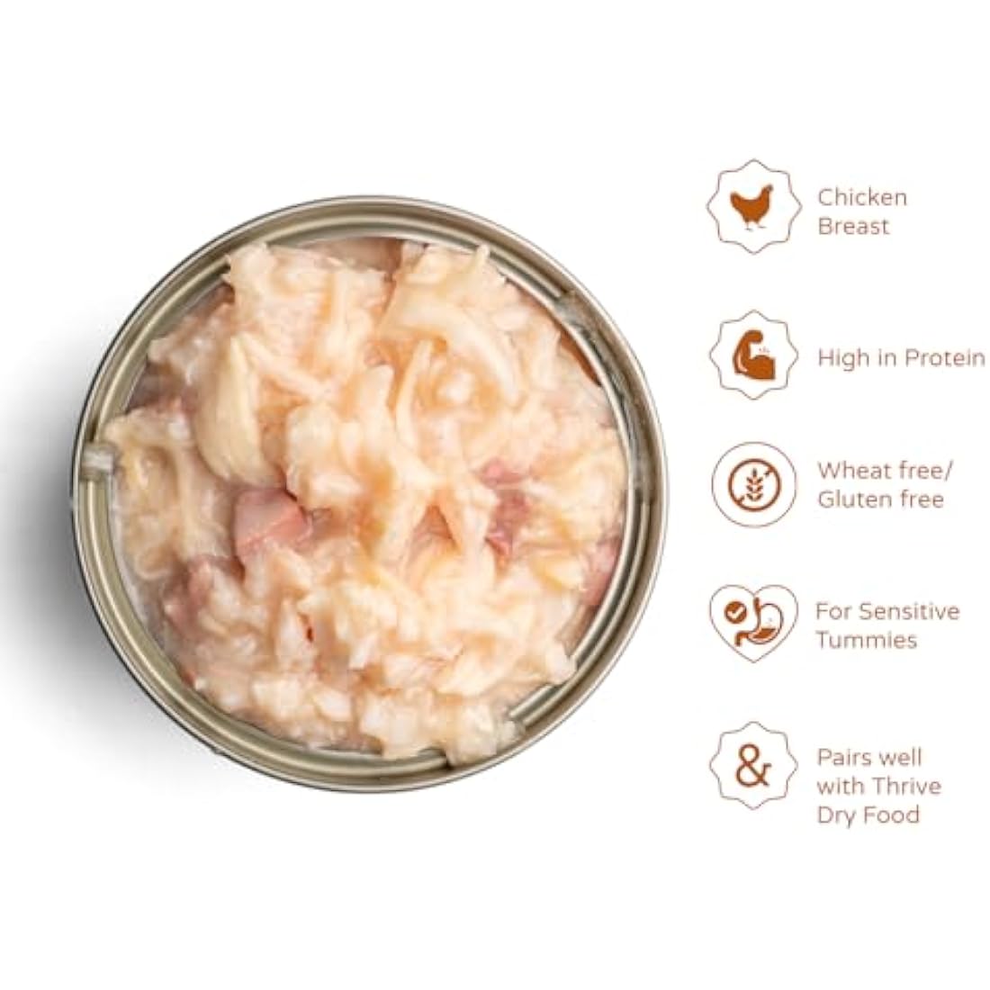Thrive Complete Wet Cat Food - Chicken and Liver - 6 x 75g Tins