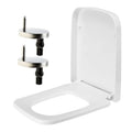 Rectangular Soft Close Toilet Seat | Quick Release White