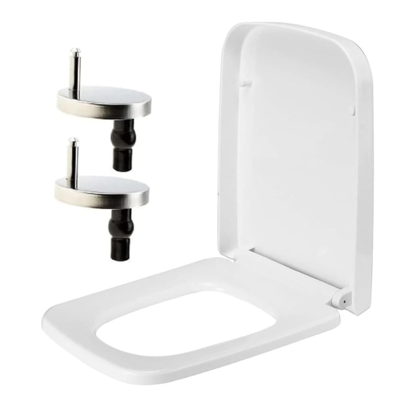 Rectangular Soft Close Toilet Seat | Quick Release White