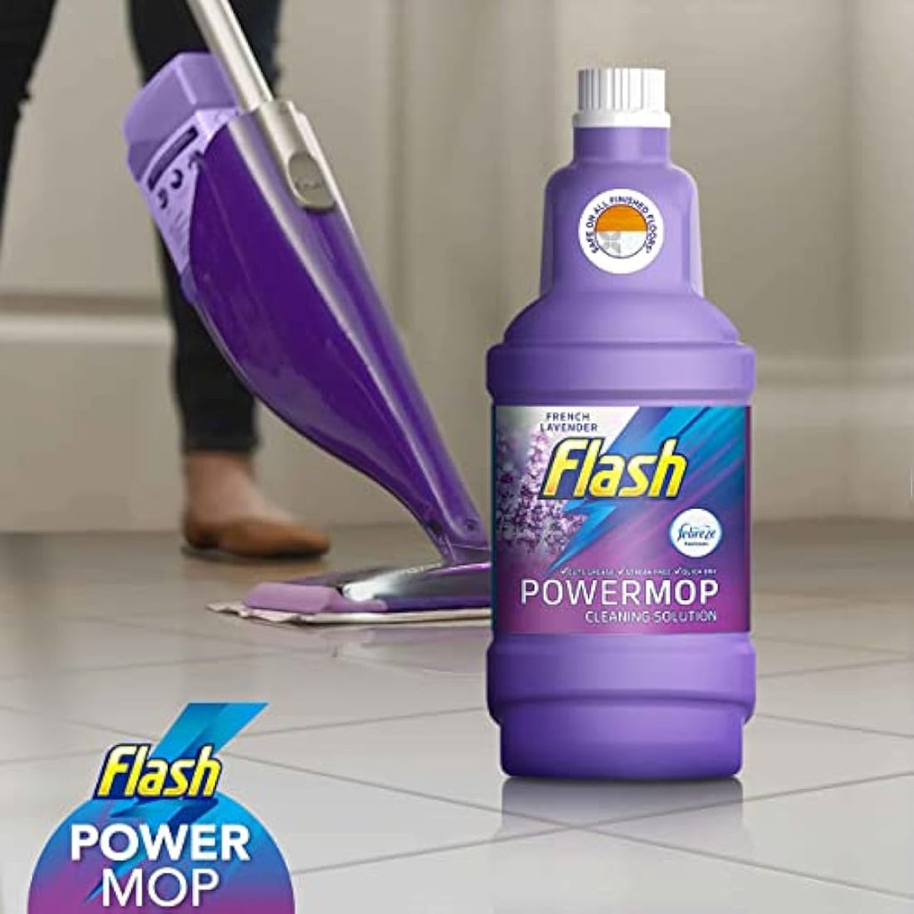 Flash Powermop Multi-Surface Floor Cleaner Refill, Lavender - 5L