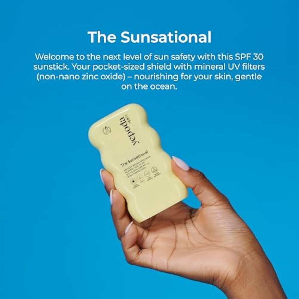 Yepoda The Sunsational - SPF 30 Mineral Sunstick, Reef Safe Korean Sunscreen