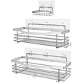 Orimade 3-Pack Shower Caddy – No-Drill Stainless Steel Bathroom Organizer