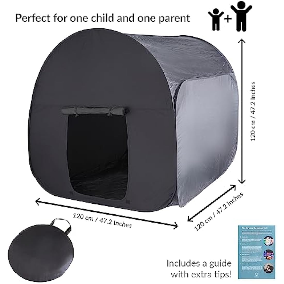 Sensory Blackout Tent – 120cm Calm Down Corner for Autism