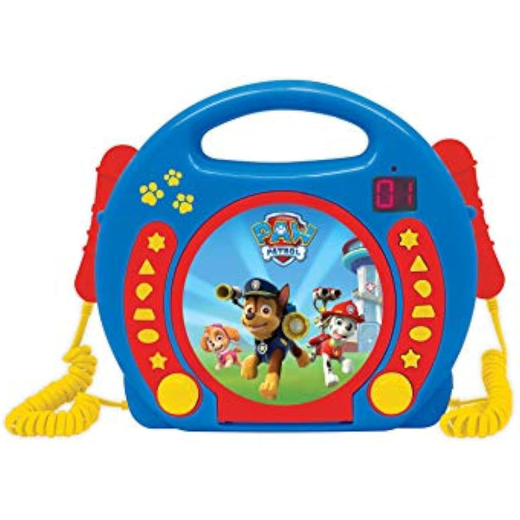 Lexibook Paw Patrol Portable CD Player with 2 Microphones - Blue