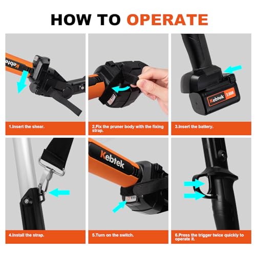 Kebtek Telescopic Extension Pole for KT940 KT933 KTE-35 - 1.7M to 2.4M