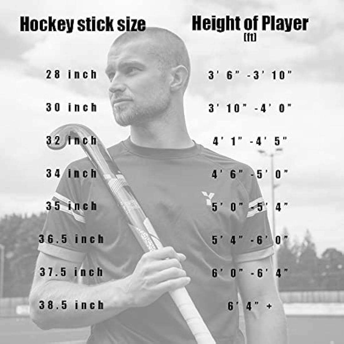 Y1 Hockey Junior Field Hockey Stick – 100% Wood Starter Stick for Kids