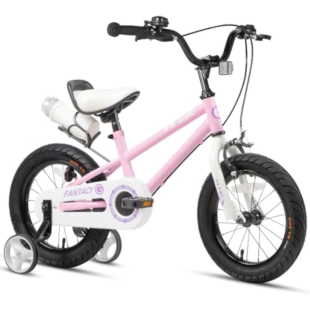Glerc Fantasy Kids Bike with Stabilisers and Water Bottle Holder