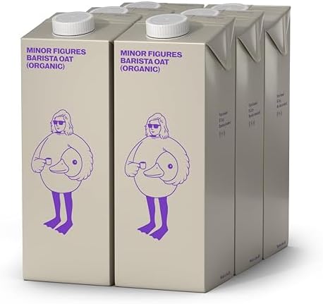 Minor Figures Organic Barista Oat Milk – 1L Plant-Based Drink (Pack of 6)