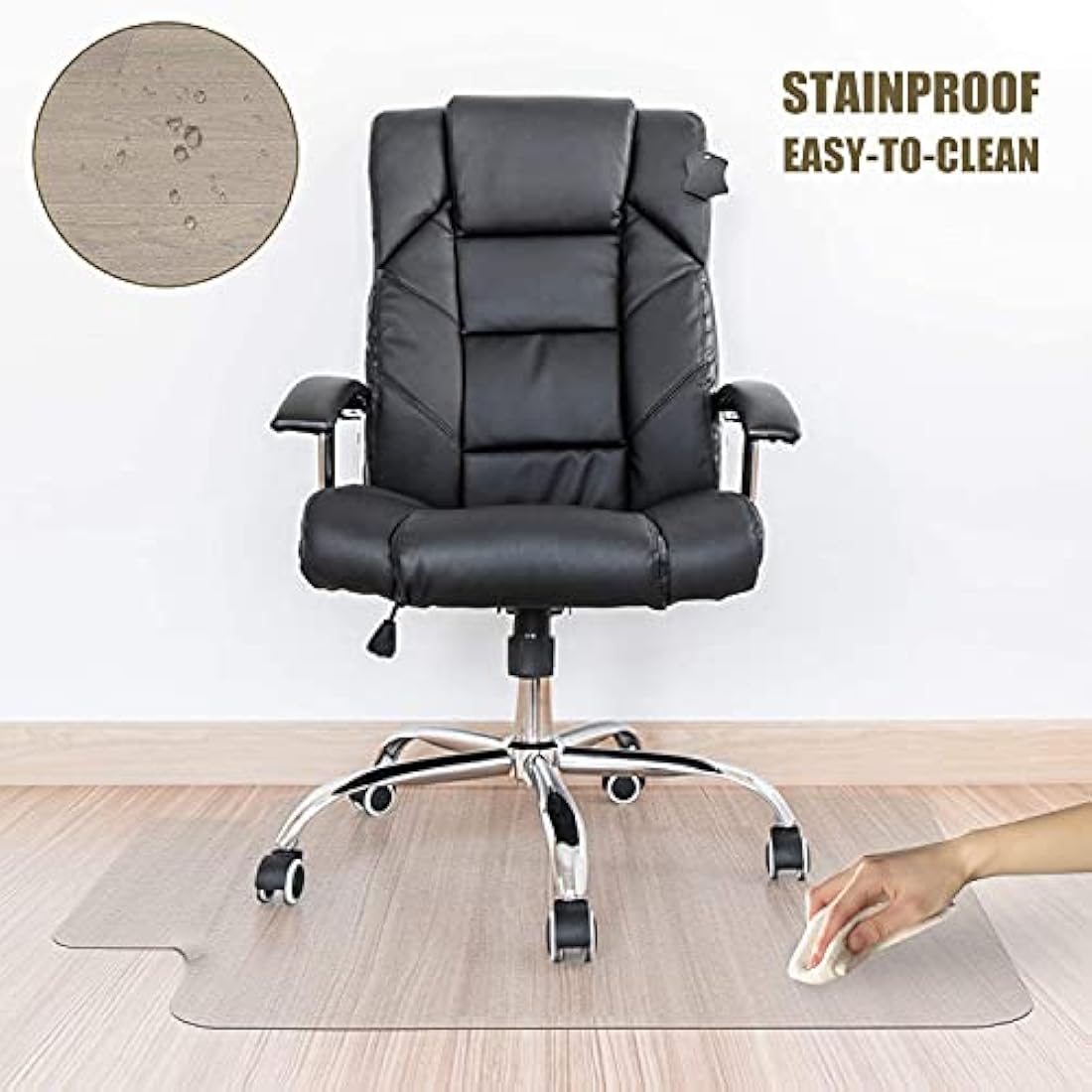 Jolof Store Clear Chair Mat for Hard Floors | 90x120cm Transparent Mat