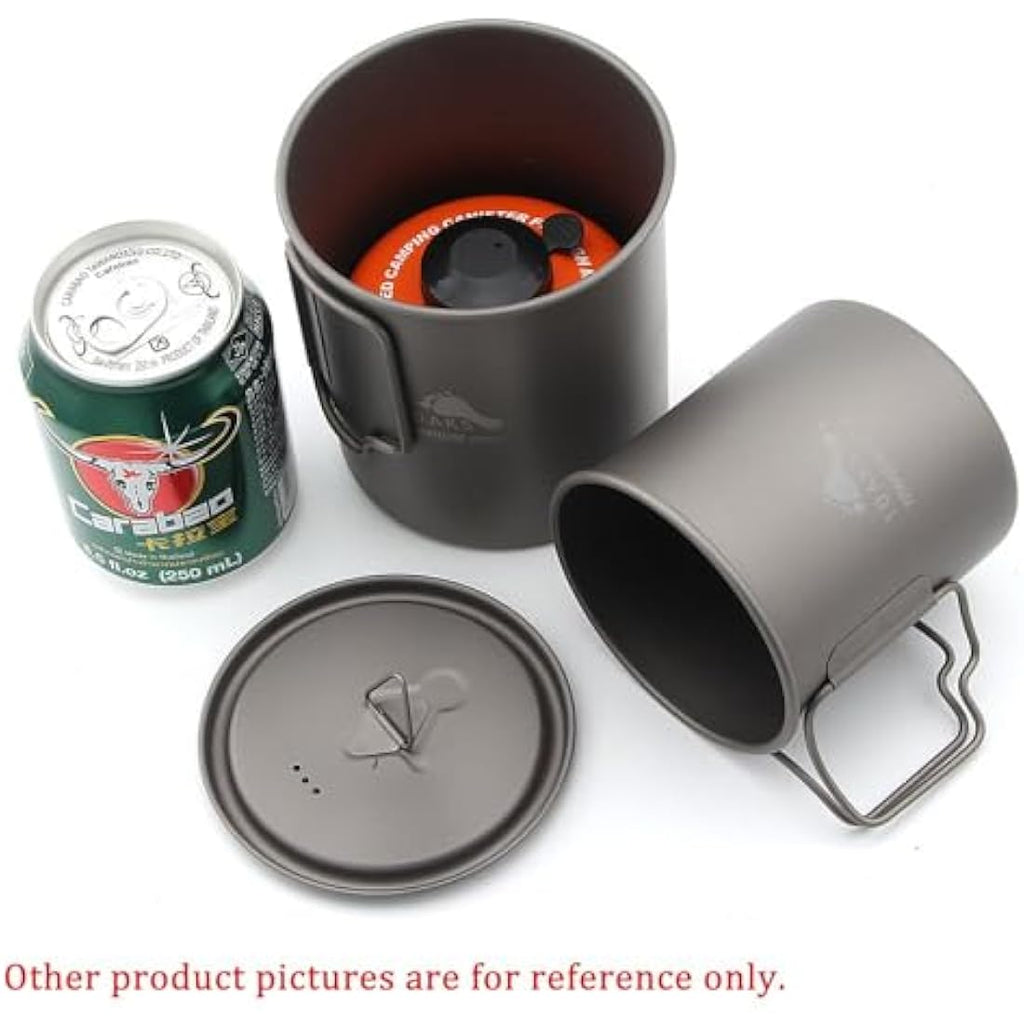 TOAKS Titanium 750ml Pot and 450ml Cup Set – Ultralight Camping Gear