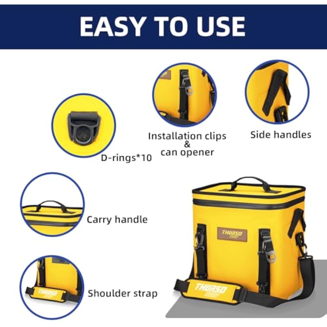 THURSO SURF 24 Can Soft Cooler Bag – Waterproof Floating Insulated Cooler