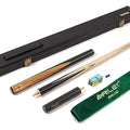Riley England 3/4 Snooker Cue | Hand Spliced Ebony & Ash with Hard Case