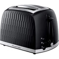 Russell Hobbs Honeycomb 2-Slice Toaster | Textured Black & Stainless