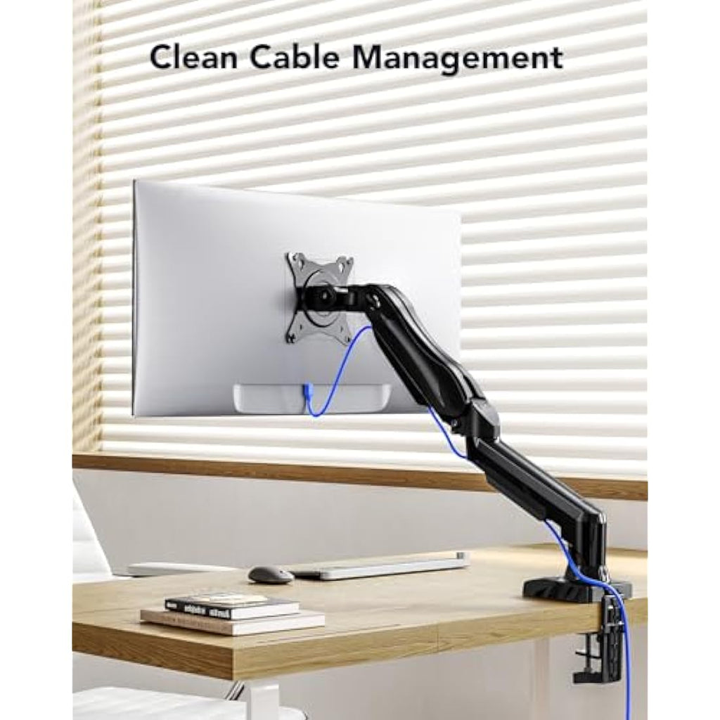 HUANUO Single Monitor Arm – Height Adjustable VESA Mount for 13-32" Screens