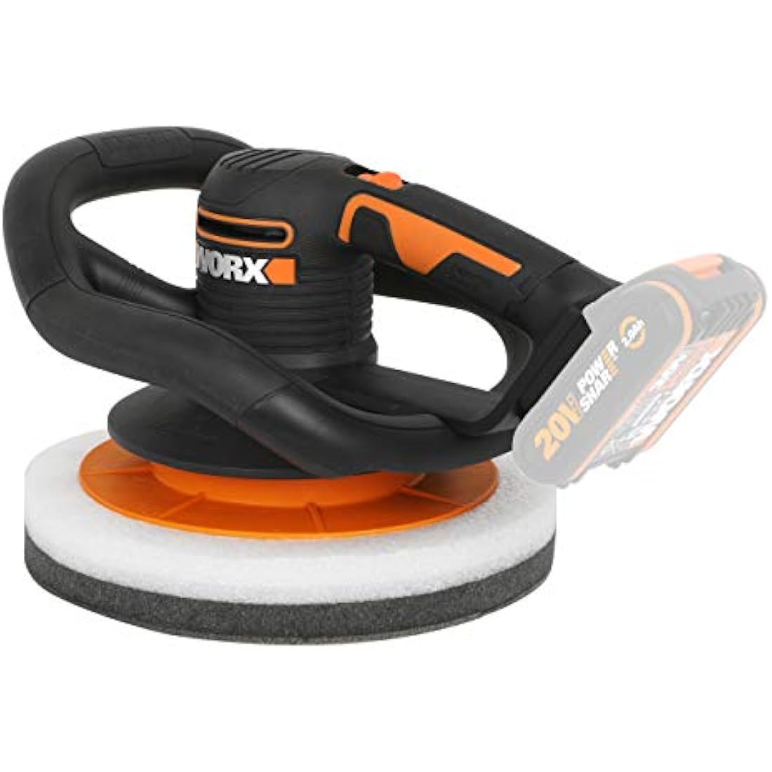 Worx WX856.9 20V Cordless Orbital Polisher & Buffer – 254mm Tool Only