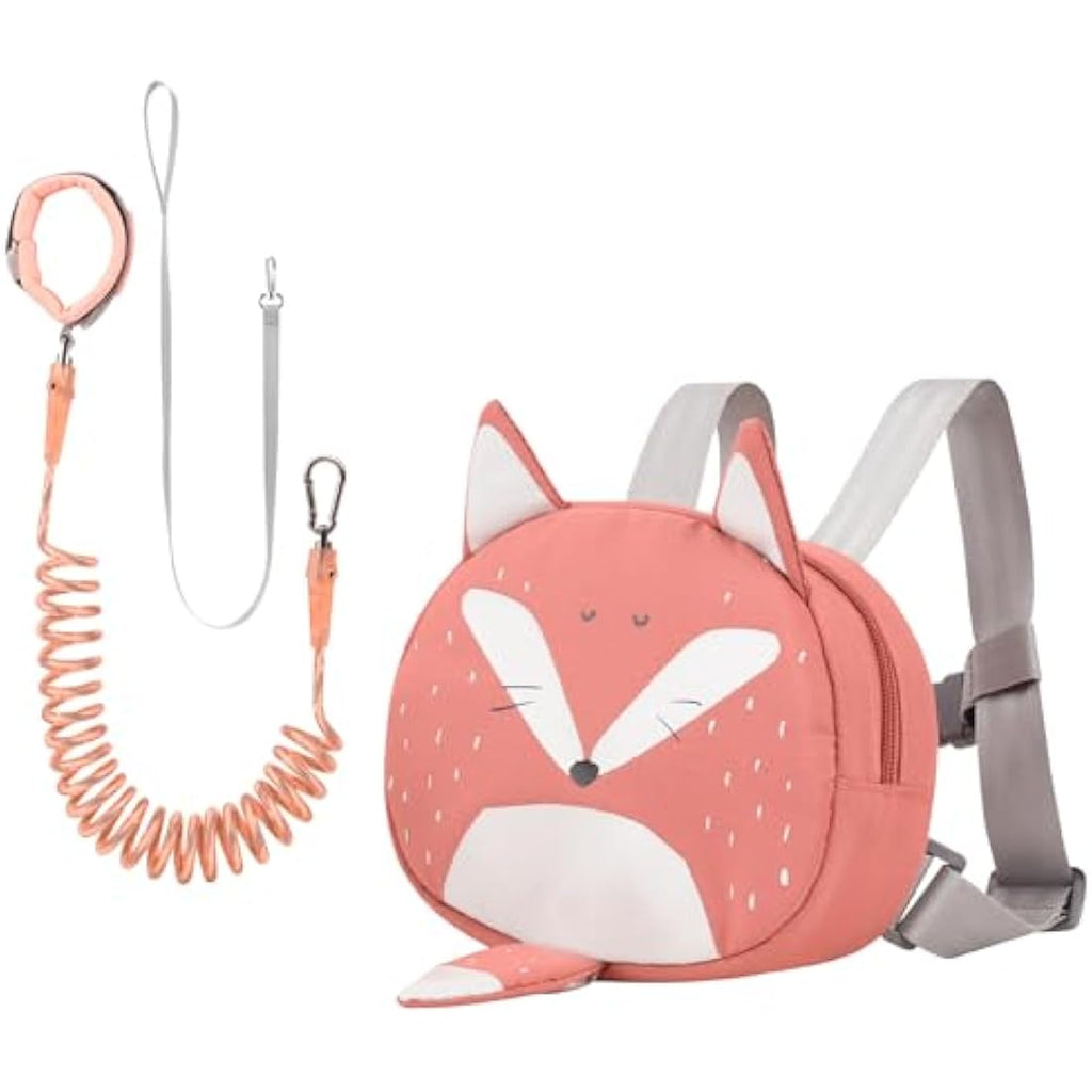 Bebamour Fox Toddler Backpack with Safety Leash and Reins – Orange