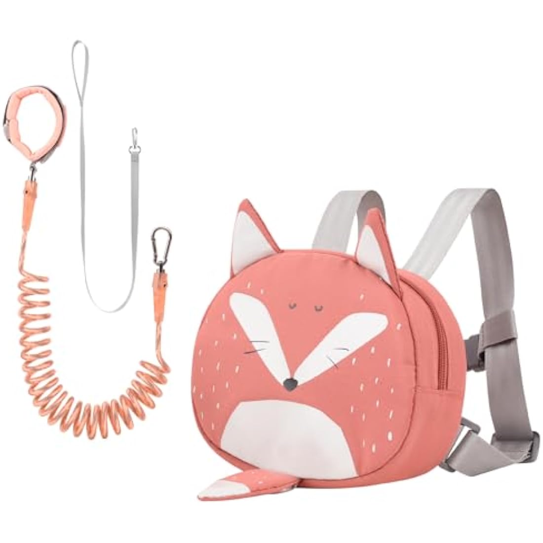 Bebamour Fox Toddler Backpack with Safety Leash and Reins – Orange