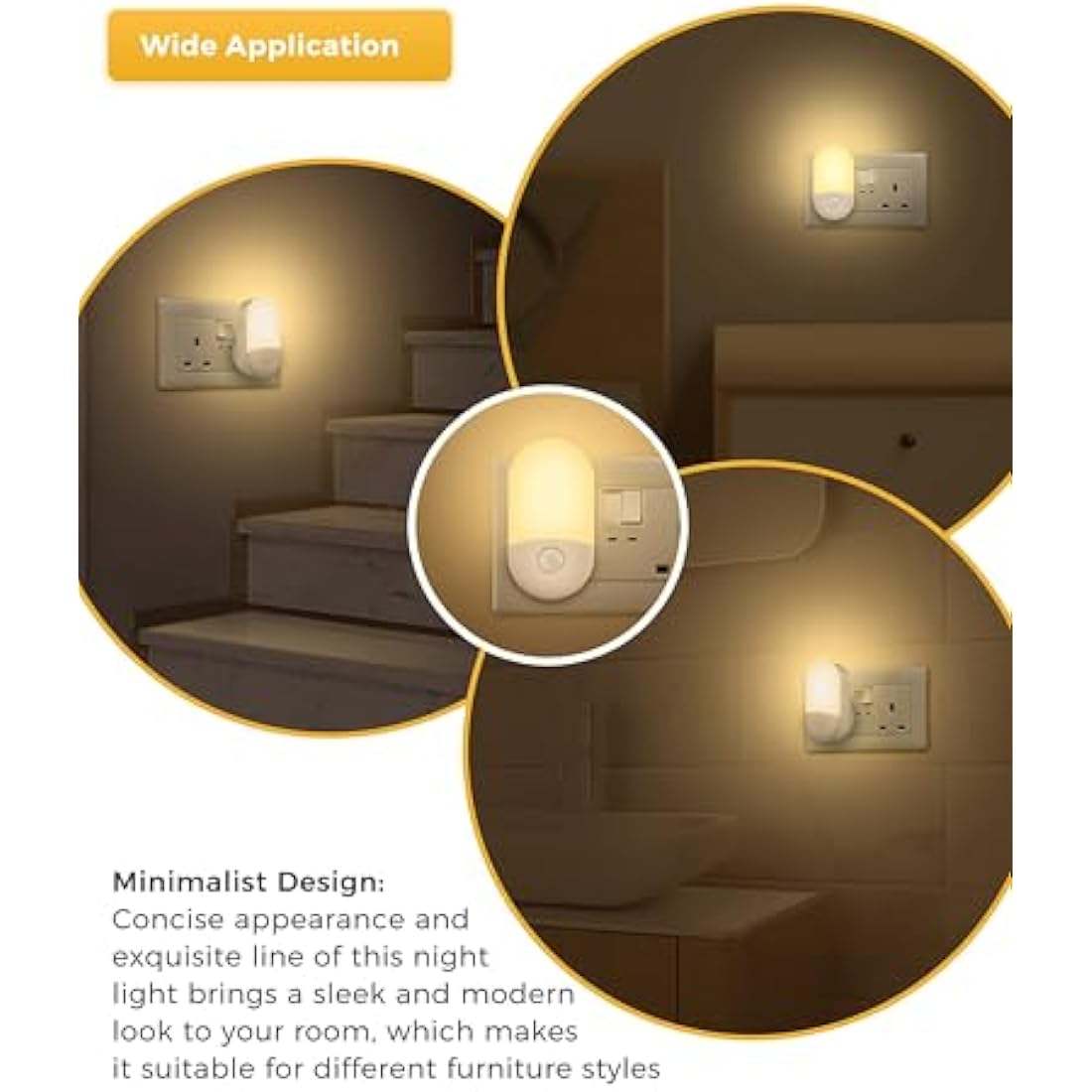 LOHAS-LED Night Light | Dusk to Dawn Sensor | 3000K Warm White 2-Pack