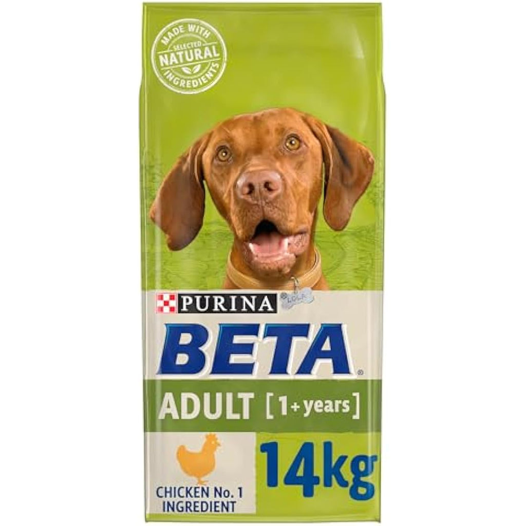 Beta Adult Dry Dog Food – Rich in Chicken with Natural Prebiotics, 14kg