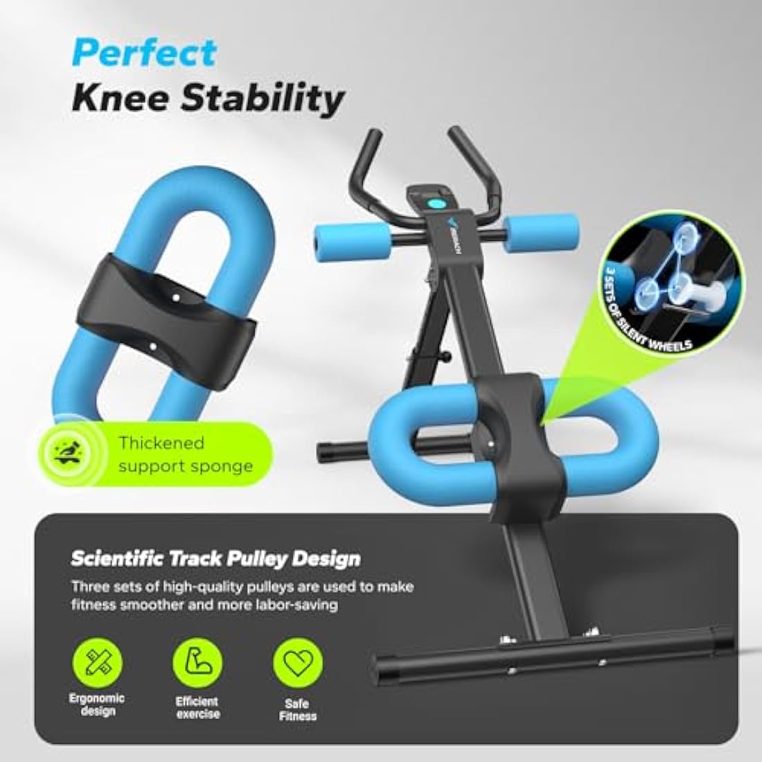 MERACH Ab Machine – Foldable Adjustable Ab Trainer for Home Gym