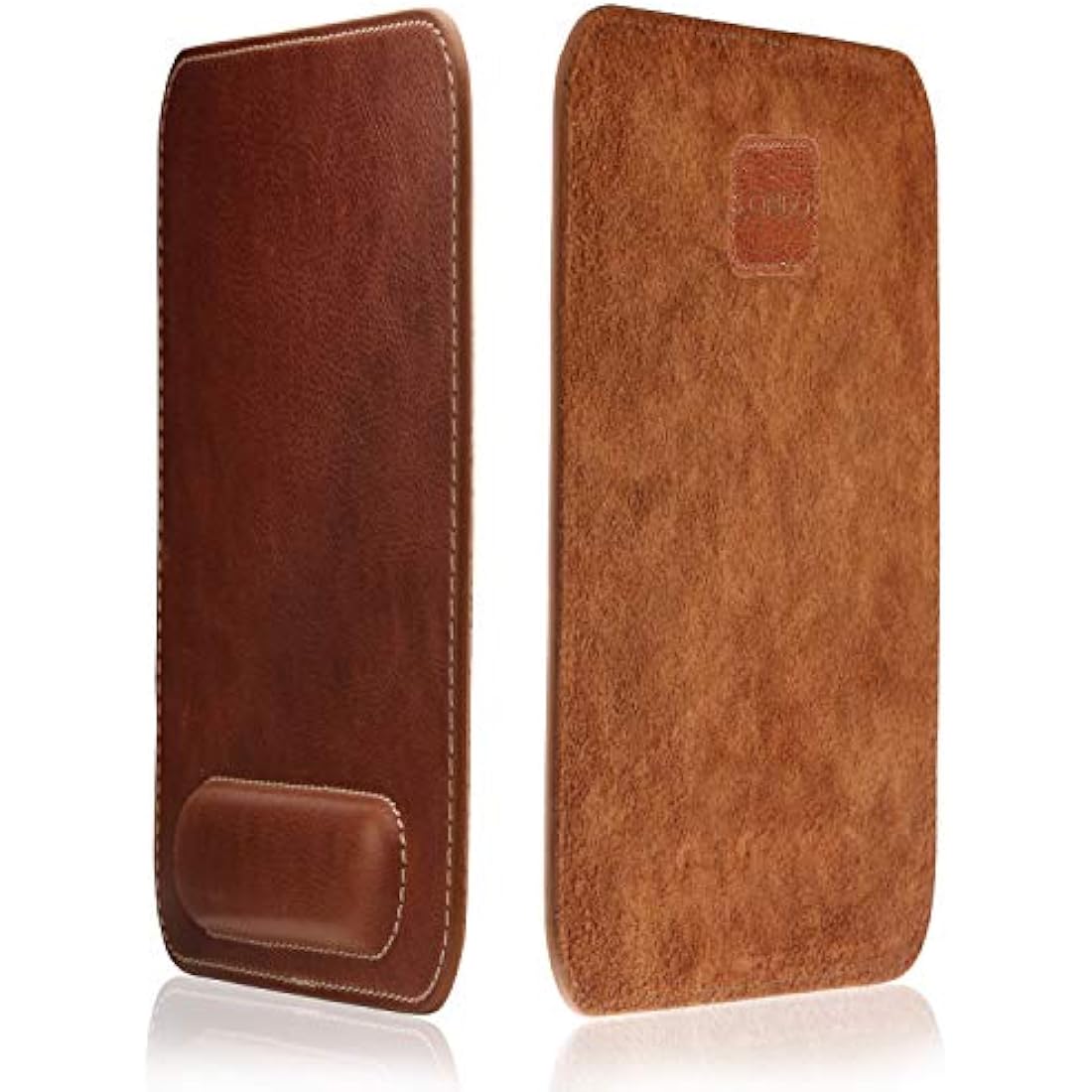 Londo Genuine Leather Mousepad with Ergonomic Wrist Rest - Brown