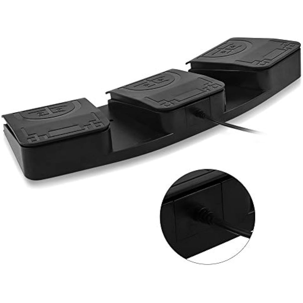 iKKEGOL USB Triple Foot Pedal – Programmable Optical Switch Control