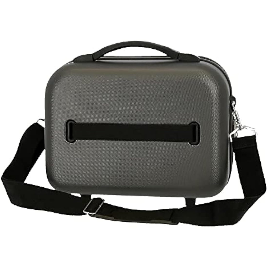 Roll Road India Beauty Case - Grey ABS Travel Toiletry Bag - 29cm