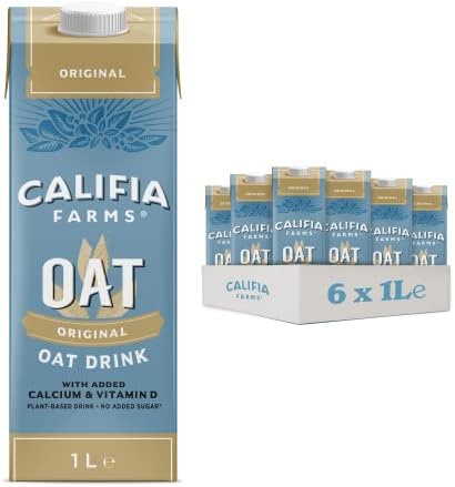 Califia Farms Unsweetened Oat Drink - Calcium & Vitamin D (6 x 1L)