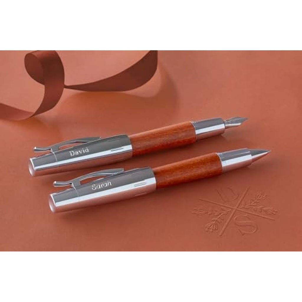 Fountain Pen – Jolof Store E-Motion Pear Wood Fine Nib (Brown)