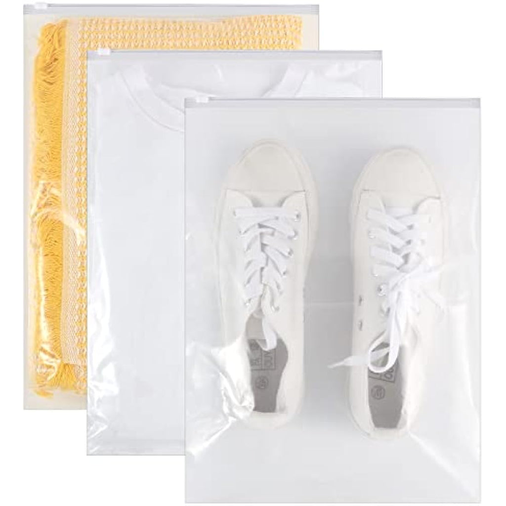 40Pcs Reusable Ziplock Bags | 40x30cm Travel Storage Bags