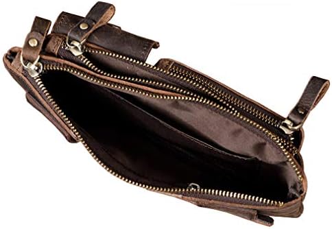 Jolof Store Leather Fanny Pack – Slim Unisex Waist Bag for Travel & Sports