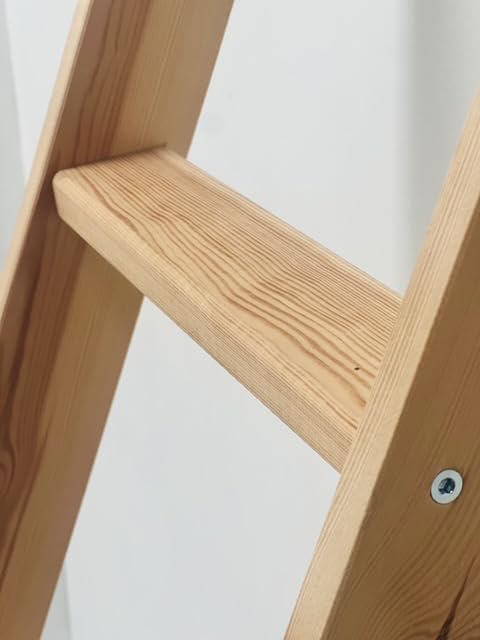 Strictly Beds and Bunks Slanted Bunk Bed Ladder – Solid Pine, Natural