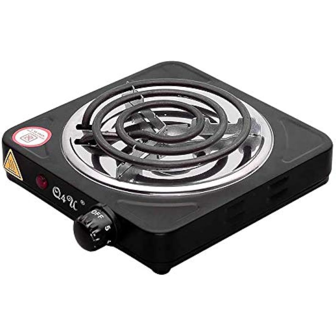 1500W Electric Charcoal Starter – Slim Coal Burner, Black