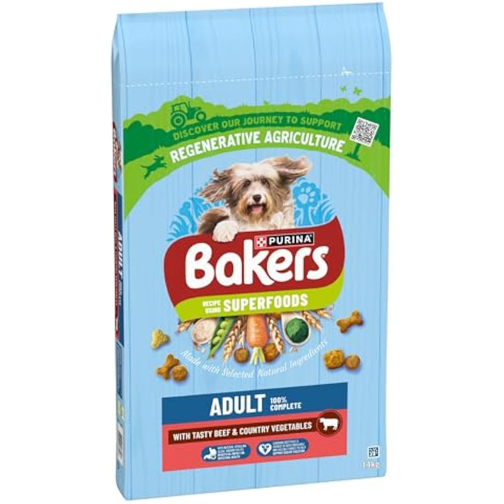 Bakers Beef with Vegetables Dry Dog Food – 14kg Adult Kibble