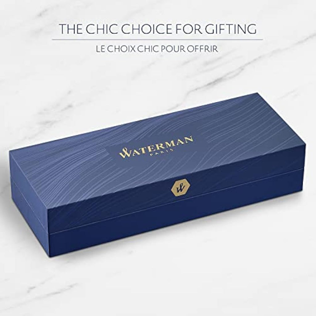 Waterman Hémisphère Fountain Pen – Black & White Lacquer, Fine Nib